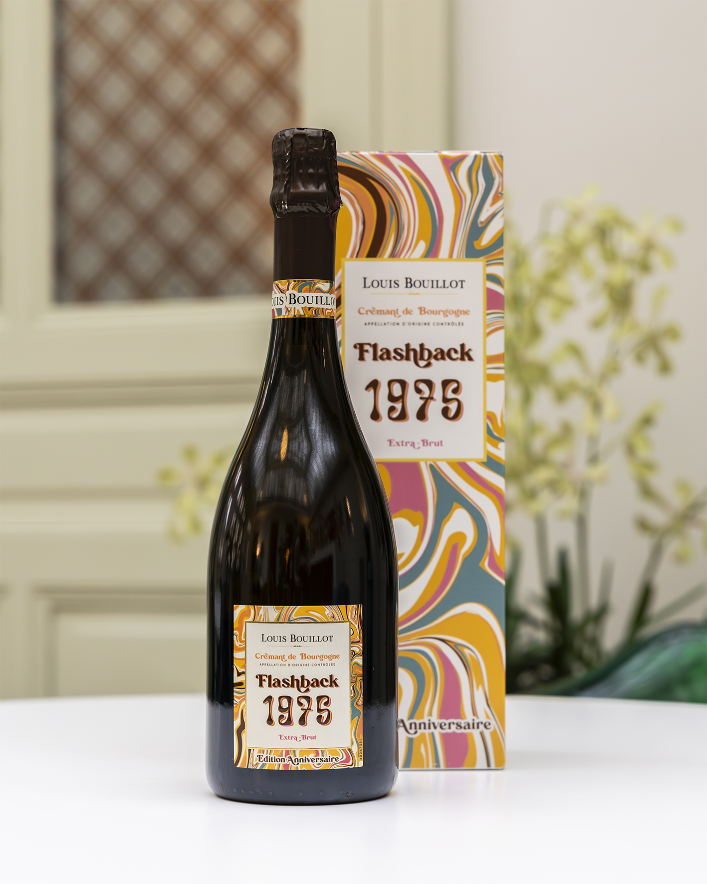 LBO Flashback 1975 et son packaging Bouteille LBO Flashback 1975 et son packaging haut en couleurs